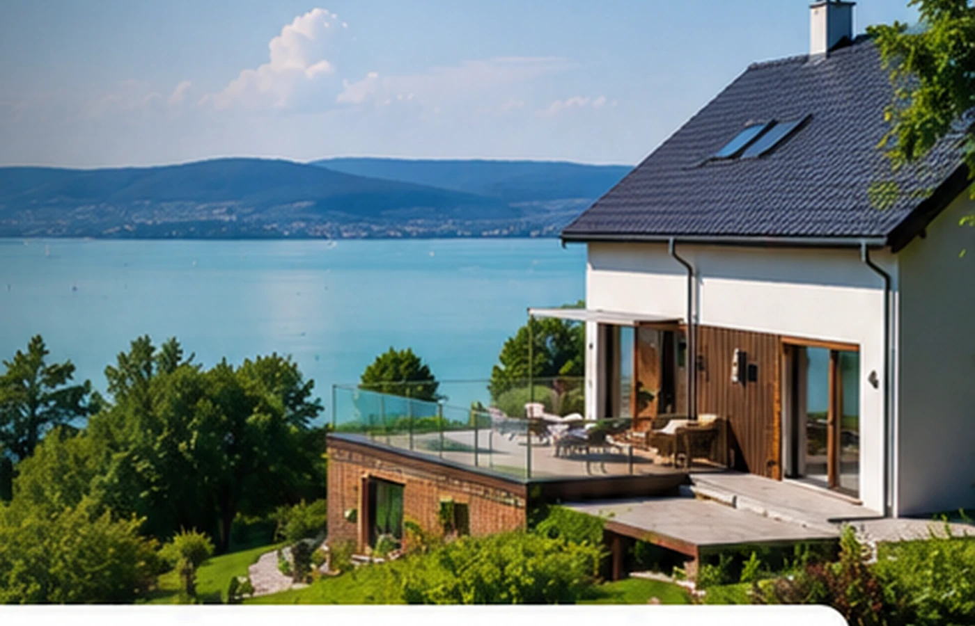 Balaton-parti családi ház tetőszigetelési lehetőséggel